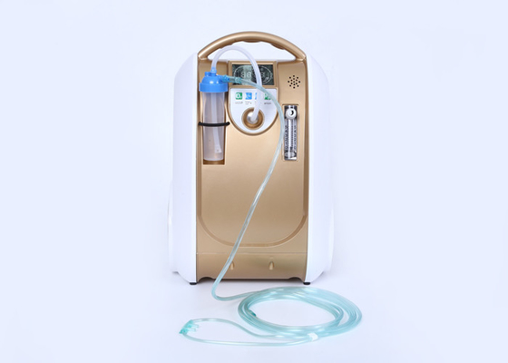 Casa sistema de alarme automático amarelo dourado de alta pressão do concentrador do oxigênio de 3 litros